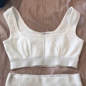 White 2 piece outfit